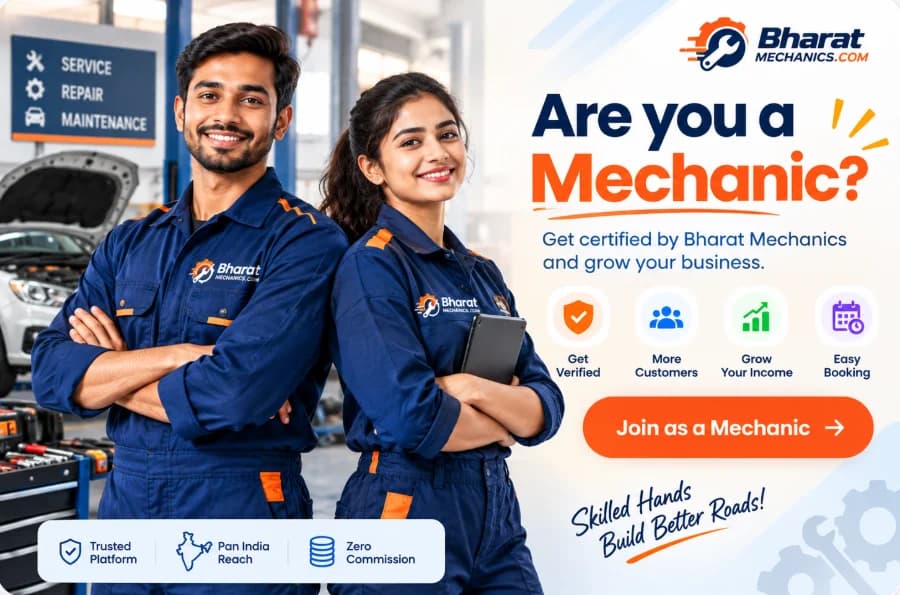 Are you a Mechanic? Get certified by Bharat Mechanics and grow your business — Join as a Mechanic